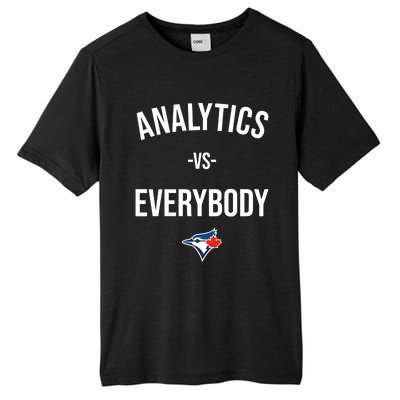 Megzmurr Toronto Blue Analytics Vs Everybody Tall Fusion ChromaSoft Performance T-Shirt