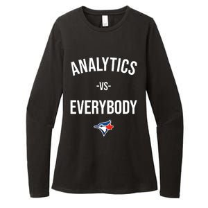 Megzmurr Toronto Blue Analytics Vs Everybody Womens CVC Long Sleeve Shirt