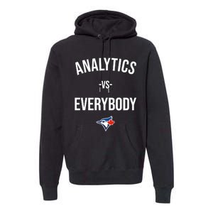 Megzmurr Toronto Blue Analytics Vs Everybody Premium Hoodie