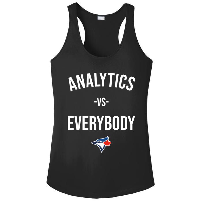 Megzmurr Toronto Blue Analytics Vs Everybody Ladies PosiCharge Competitor Racerback Tank