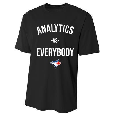 Megzmurr Toronto Blue Analytics Vs Everybody Performance Sprint T-Shirt