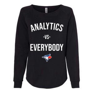 Megzmurr Toronto Blue Analytics Vs Everybody Womens California Wash Sweatshirt