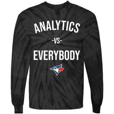 Megzmurr Toronto Blue Analytics Vs Everybody Tie-Dye Long Sleeve Shirt