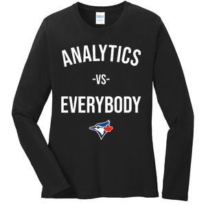 Megzmurr Toronto Blue Analytics Vs Everybody Ladies Long Sleeve Shirt