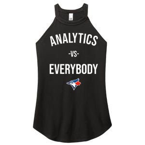 Megzmurr Toronto Blue Analytics Vs Everybody Women's Perfect Tri Rocker Tank