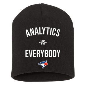 Megzmurr Toronto Blue Analytics Vs Everybody Short Acrylic Beanie