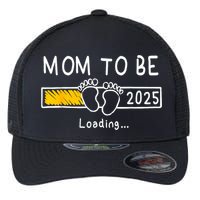 Mom To Be 2025 Loading Mom Est 2025 Promoted To Mommy Flexfit Unipanel Trucker Cap