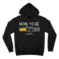 Mom To Be 2025 Loading Mom Est 2025 Promoted To Mommy Hoodie