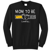 Mom To Be 2025 Loading Mom Est 2025 Promoted To Mommy Sweatshirt