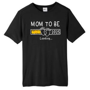 Mom To Be 2025 Loading Mom Est 2025 Promoted To Mommy Tall Fusion ChromaSoft Performance T-Shirt