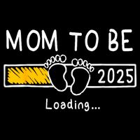 Mom To Be 2025 Loading Mom Est 2025 Promoted To Mommy Drawstring Bag