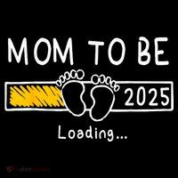 Mom To Be 2025 Loading Mom Est 2025 Promoted To Mommy Flat Bill Trucker Hat