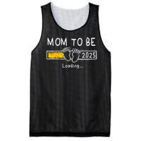 Mom To Be 2025 Loading Mom Est 2025 Promoted To Mommy Mesh Reversible Basketball Jersey Tank