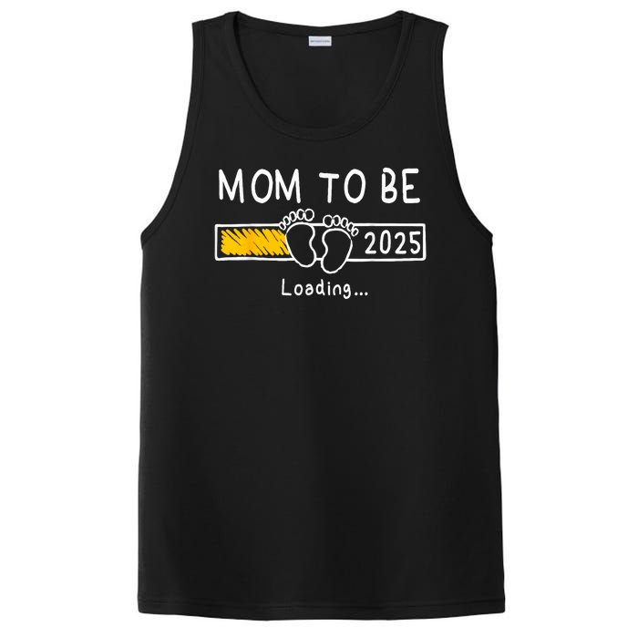 Mom To Be 2025 Loading Mom Est 2025 Promoted To Mommy PosiCharge Competitor Tank