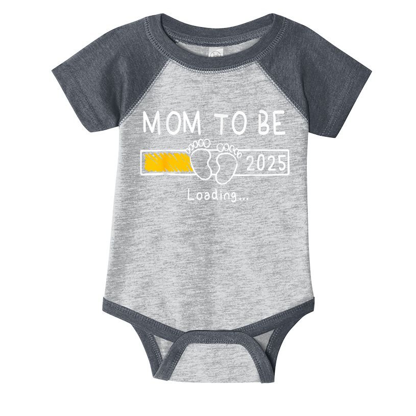 Mom To Be 2025 Loading Mom Est 2025 Promoted To Mommy Infant Baby Jersey Bodysuit