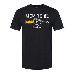 Mom To Be 2025 Loading Mom Est 2025 Promoted To Mommy Softstyle CVC T-Shirt