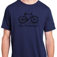 My Therapist Bicycle Funny Bike Riding Rider Cycling Adult ChromaSoft Performance T-Shirt