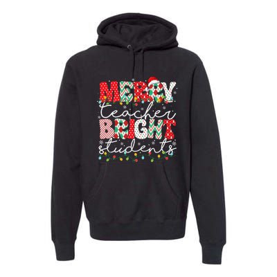 Merry Teacher Bright Students Teacher Christmas Ornaments  Premium Hoodie