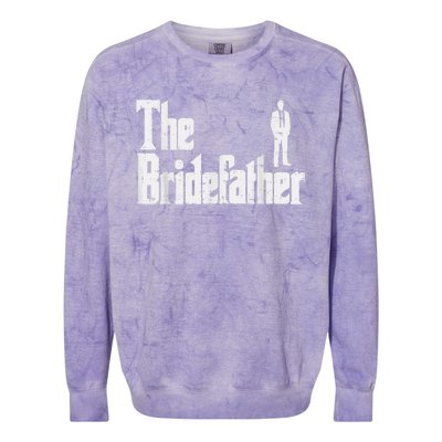 Mens The Bridefather Father Of Bride Dad Wedding Rehearsal Dinner Colorblast Crewneck Sweatshirt