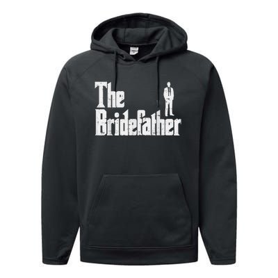 Mens The Bridefather Father Of Bride Dad Wedding Rehearsal Dinner Performance Fleece Hoodie