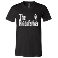 Mens The Bridefather Father Of Bride Dad Wedding Rehearsal Dinner V-Neck T-Shirt