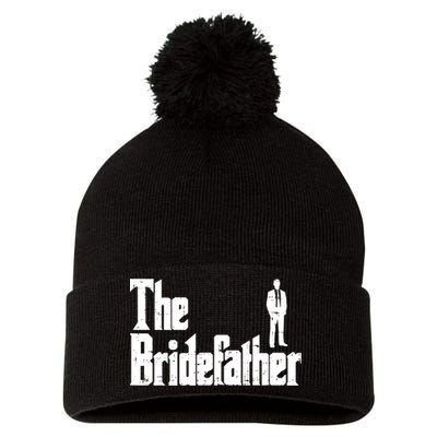 Mens The Bridefather Father Of Bride Dad Wedding Rehearsal Dinner Pom Pom 12in Knit Beanie