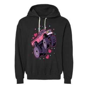 Monster Truck Big Style Truck Garment-Dyed Fleece Hoodie