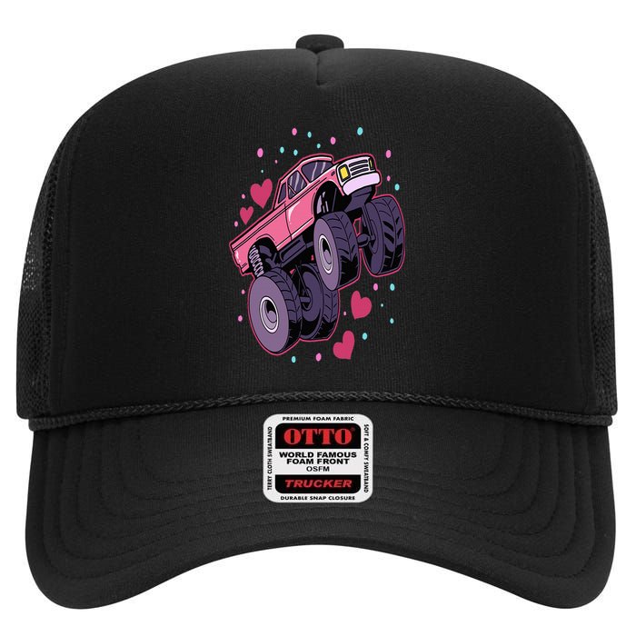 Monster Truck Big Style Truck High Crown Mesh Back Trucker Hat