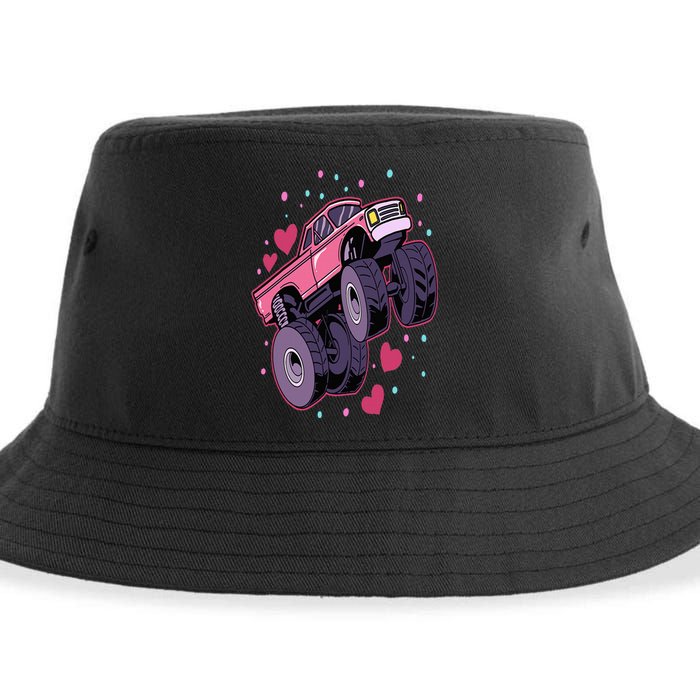 Monster Truck Big Style Truck Sustainable Bucket Hat