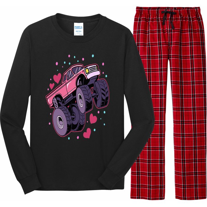 Monster Truck Big Style Truck Long Sleeve Pajama Set