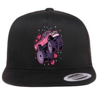 Monster Truck Big Style Truck Flat Bill Trucker Hat