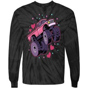 Monster Truck Big Style Truck Tie-Dye Long Sleeve Shirt