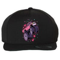 Monster Truck Big Style Truck Wool Snapback Cap