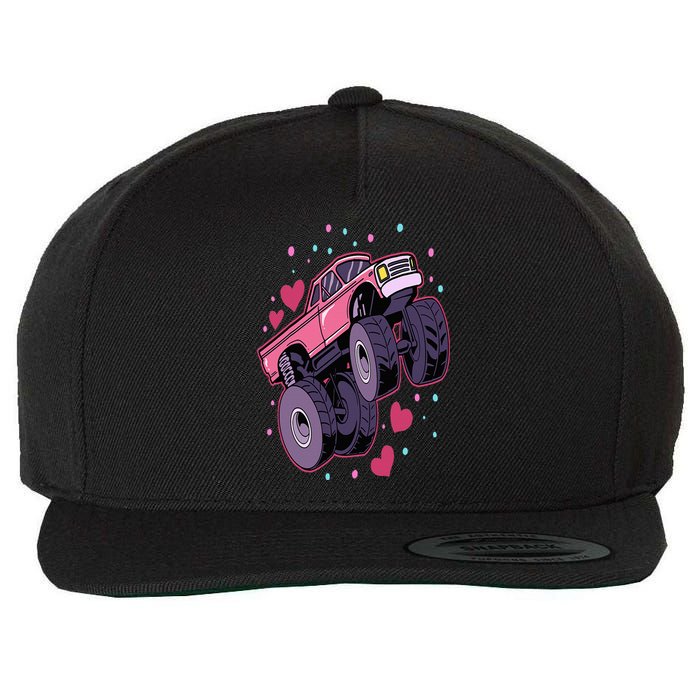 Monster Truck Big Style Truck Wool Snapback Cap