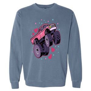 Monster Truck Big Style Truck Garment-Dyed Sweatshirt