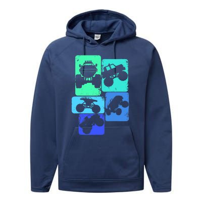 Monster Truck Boys Performance Fleece Hoodie