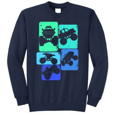 Monster Truck Boys Tall Sweatshirt