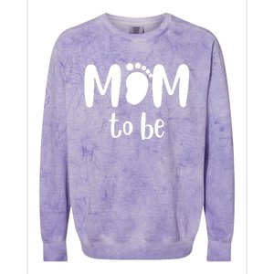 Mom To Be Pregnancy Announcement Colorblast Crewneck Sweatshirt