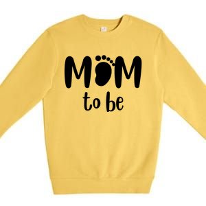 Mom To Be Pregnancy Announcement Premium Crewneck Sweatshirt