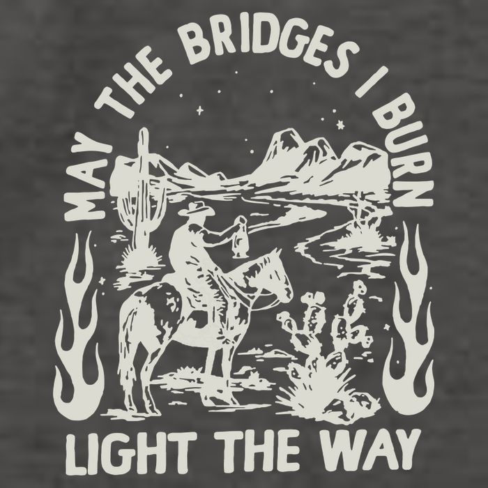 May The Bridges I Burn Light The Way Vector Backpack