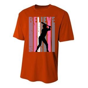 Motivating Teen Baseball Birthday Vibes Sports Teenager Gift Performance Sprint T-Shirt