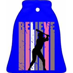 Motivating Teen Baseball Birthday Vibes Sports Teenager Gift Ceramic Bell Ornament