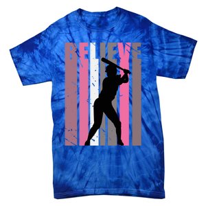 Motivating Teen Baseball Birthday Vibes Sports Teenager Gift Tie-Dye T-Shirt