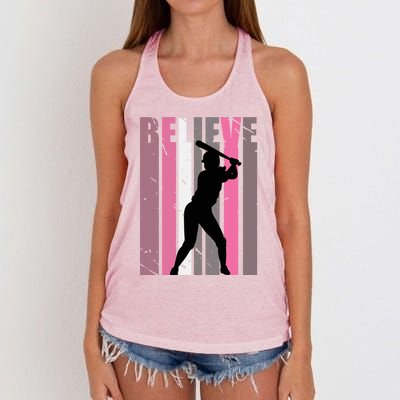 Motivating Teen Baseball Birthday Vibes Sports Teenager Gift Women's Knotted Racerback Tank