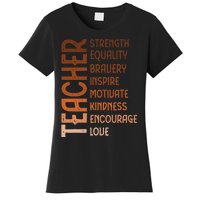 Melanin Teacher Black History Month Juneteenth Black  Women's T-Shirt