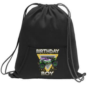 Monster Truck Birthday Boy Monster Truck Are My Jam Lovers Sweatshirt Cinch Pack Bag