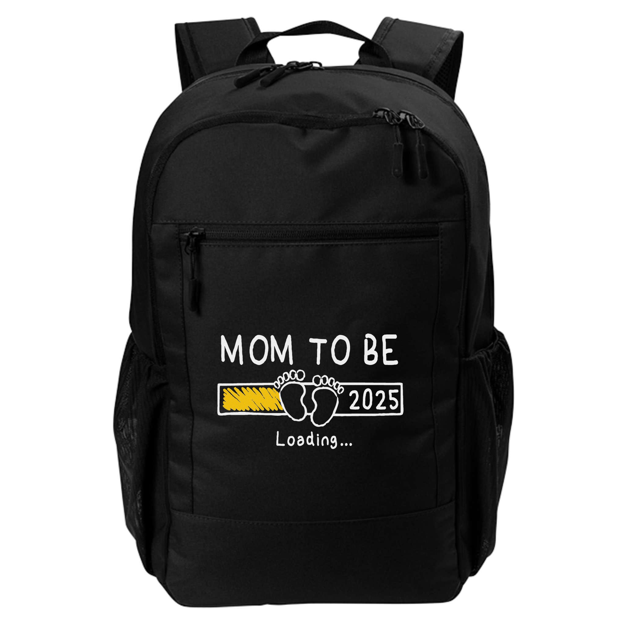 Mom To Be 2025 Loading Mom Est 2025 Promoted To Mommy Backpack