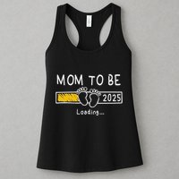 Mom To Be 2025 Loading Mom Est 2025 Promoted To Mommy Womens Tank Top