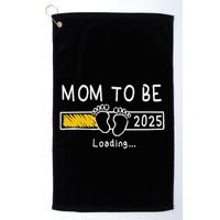Mom To Be 2025 Loading Mom Est 2025 Promoted To Mommy Golf Towel