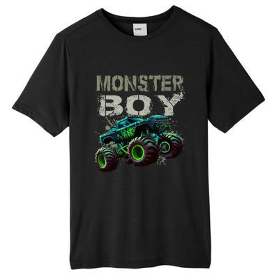 Monster Truck Boy Family Matching Monster Truck Lovers Tall Fusion ChromaSoft Performance T-Shirt